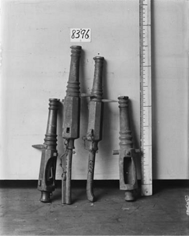 불랑기포 모병에 자루가 꽂힌 모습 (유리건판6410)