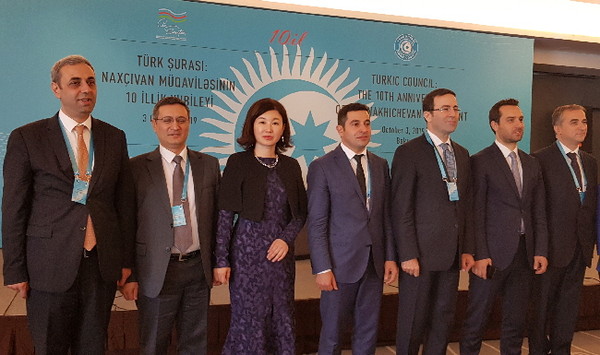 With the participants, 2019 Baku-Turkic Council Conference