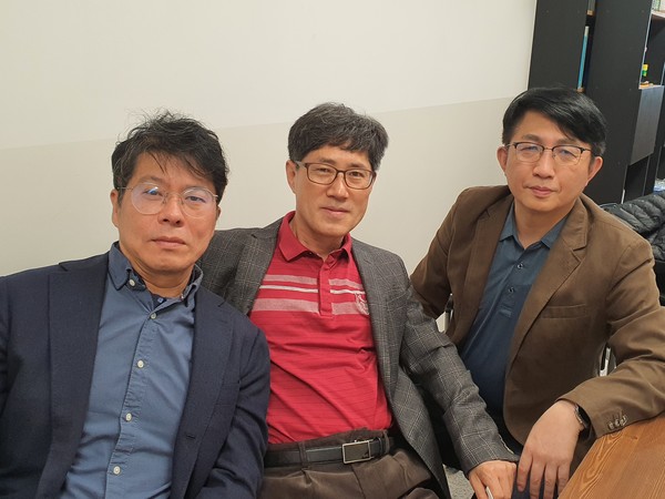 (왼쪽부터)김종성 교수, 정해용 교수, 정우식 교수