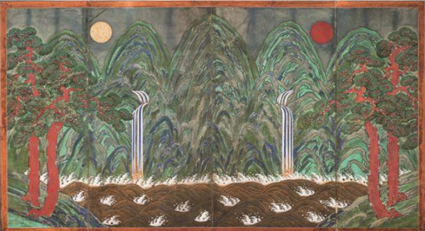 창덕궁 인정전 일월오봉도 처리 전