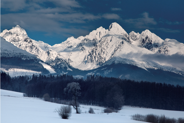 High Tatras Mountains in Winter