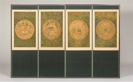 자수 사계분경도