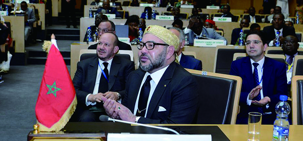 His Majesty the King, Mohammed VI, King of Morocco, in the main plenary of the African Union -Addis Ababa, January, 31st 2017