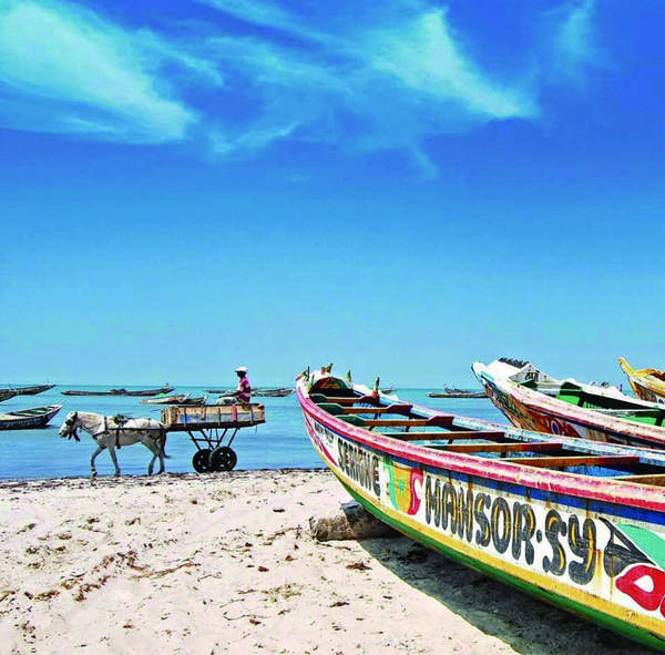 Saly Beaches and fisher boats- Senegalese Agency for Tourism promotion