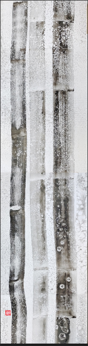 첨공설죽 76×300 (사진제공=임기옥 화백)