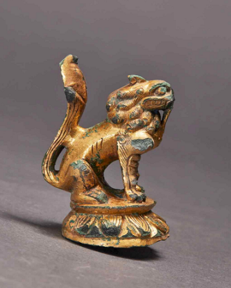 금동사자상/문화재청=사진