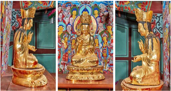 안성 청룡사 금동관음보살좌상/문화재청=사진