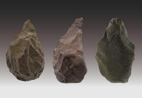 단양 금굴 유적 출토 구석기시대 주먹도끼/문화재청=사진