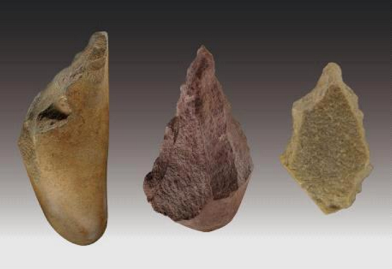 단양 금굴 유적 출토 구석기시대 주먹찌르개/문화재청=사진