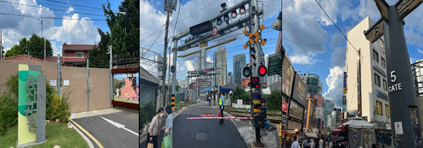 신규 코스 명소 사진. 용산공원(좌측), 항동철길(가운데), 남대문시장(우측)/서울시=사진