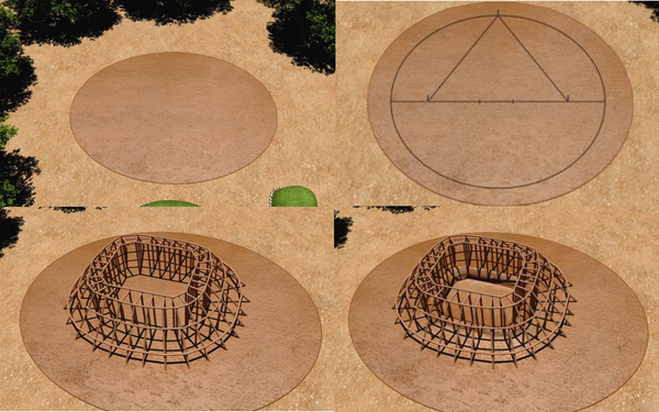 쪽샘 44호분 축조과정 1~4단계/문화재청=사진