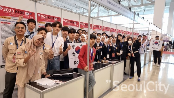 ▲가오슝 국제발명 & 디자인 엑스포(KIDE) 참가 모습(사진=한국대학발명협회 제공)