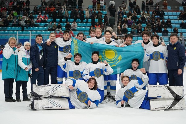 Kazakhstan’s junior ice hockey team (Photo=Embassy of the Republic of Kazakhstan in Korea)