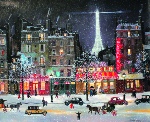 라 쿠폴 레스토랑, 몽파르나스 대로_미셸 들라크루아 (사진제공=2448아트스페이스, 한국경제신문)