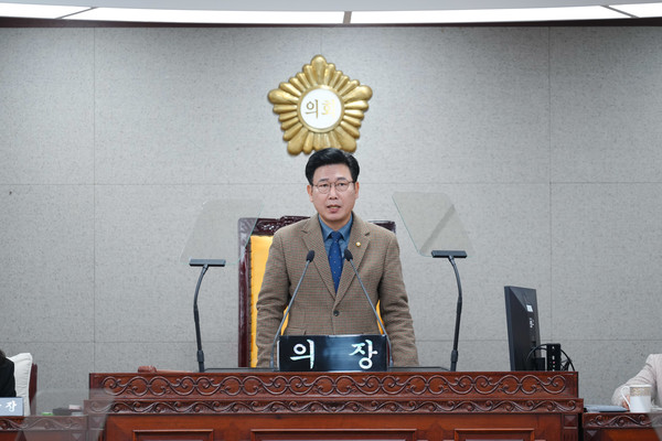 제283회 노원구의회 임시회 제2차 본회의, 사진은 김준성 의장 (사진제공=노원구의회)