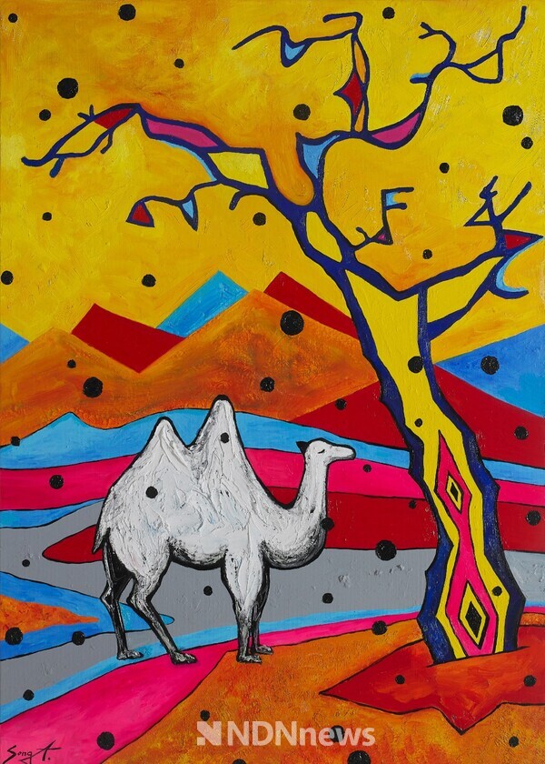 윤송아 작가의 낙타시리즈 미국진출 작품 / 사진제공-송아화실