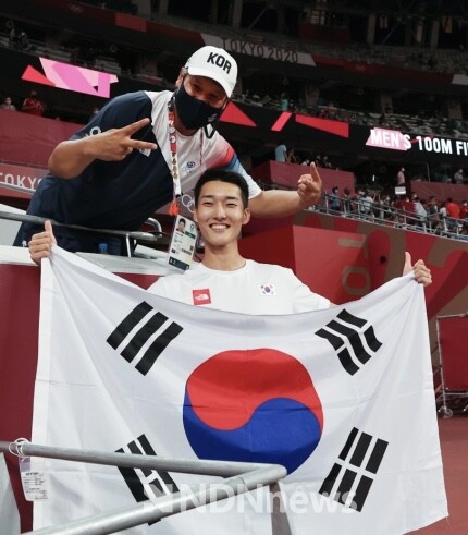 5일 카타르 도하에서 열리는 다이아몬드리그에 참가하는 용인특례시청 소속 높이뛰기 우상혁 선수[사진=용인특례시]