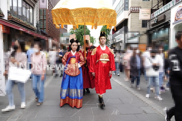 (사진=김원국기자 )세종대왕,소헌왕후남시오 어가행렬 퍼레이드