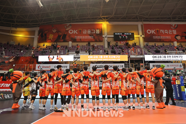 안산 연고 OK금융 읏맨 배구단, 9일 홈경기 안산시민 무료 초대 [사진=안산시]