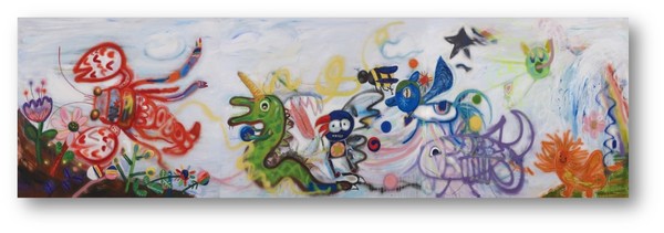 왕벌의 비행 Flight of the Bumblebee 130.3x480cm 2023. (출처=아트인어스)