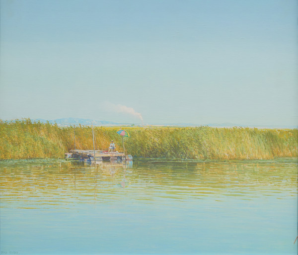 권훈칠 KWON Hoon Chill, 김포 수로 Gim Po Canal, 45x53cm, 캔버스에 유채 Oil on canvas, 2000. (제공=갤러리 도올)