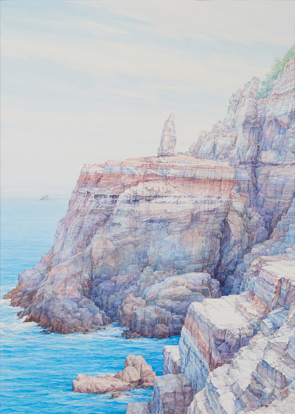 권훈칠 KWON Hoon Chill 태종대 I Tae Jong Dae I, 58x41cm, 수채 watercolors, 1999. (제공=갤러리 도올)