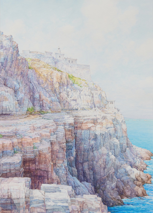 권훈칠 KWON Hoon Chill 태종대 Tae Jong Dae, 58x41cm, 수채 watercolors, 1999. (제공=갤러리 도올)