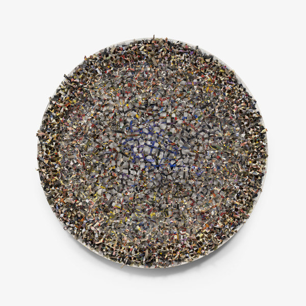 신성희, 공간을 향하여, 1999, 캔버스에 아크릴릭, 100 x 100 x 10 cm. (제공=갤러리현대)