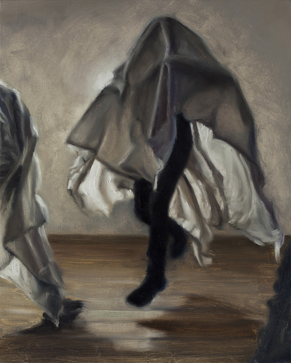 데이비드 오케인, 《Simulachre VII》, 2022, 유화, 리넨 캔버스, 50 × 40 cm. (제공=갤러리바톤)