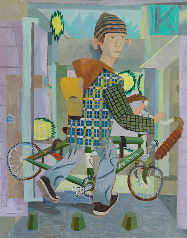 김상인, 출근, 116.5 x 80.5 cm, Oil on canvas, 2025. (출처=갤러리밈)