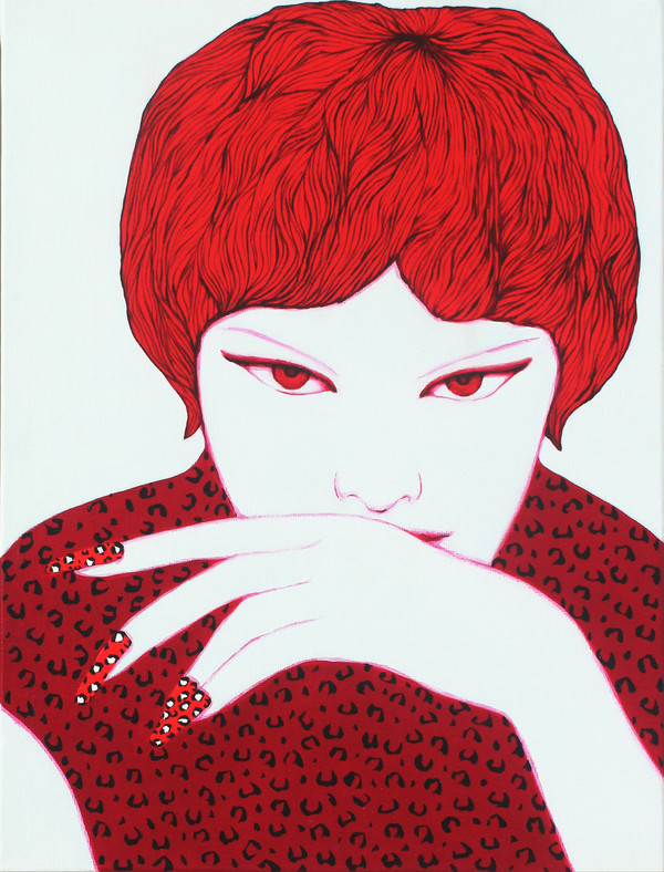 김미숙, Just do it, 34.8 x 27.3cm, Acrylic on canvas, 2024. (출처=갤러리조이)