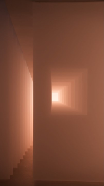 김선희, time of, 2023, Defusing paper, LED, etc, H330cm, Installation. (출처=중정갤러리)