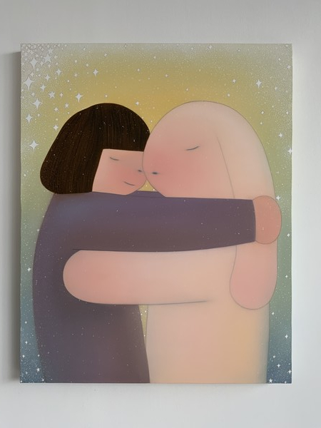 김한나, 가지런한 마음, 2923, oil on canvas, 91.1 x 72.6 x 4 cm (30F). (출처=갤러리 플래닛)