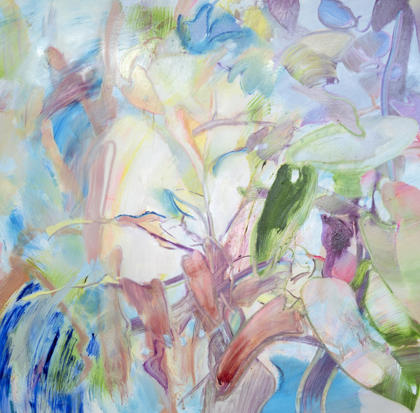 전은숙, 느린이사, 2024, oil on canvas, 80.5 x 80.5 cm. (출처=갤러리 플래닛)