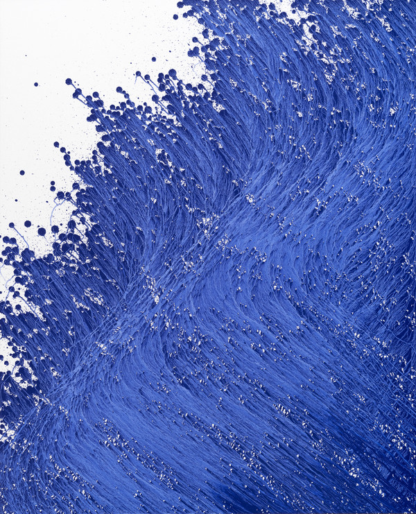 물의초상(portrait d’eau 250112), 2025, natural pigment on canvas, 170x138cm. (출처=데이트갤러리)