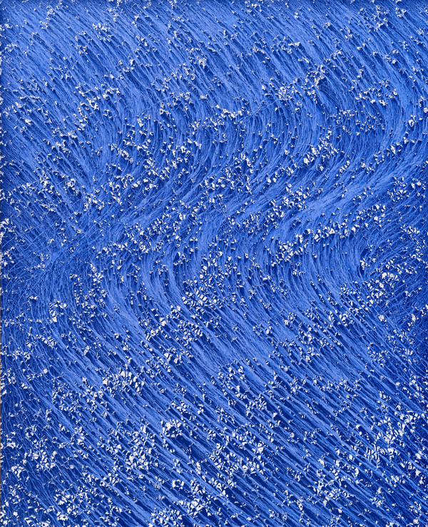 물의초상(portrait d’eau 250113), 2025, natural pigment on canvas, 170x138cm. (출처=데이트갤러리)