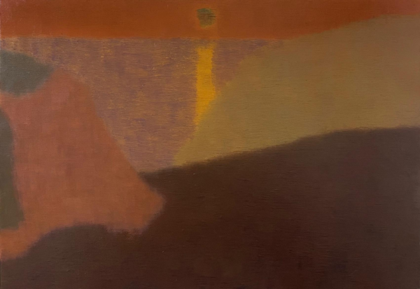 윤혜진, Banal Scene, Oil on canvas, 38x55cm, 2025. (출처=히든엠갤러리)