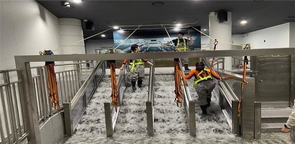 보라매 안전체험관 태풍·풍수해 체험, 도심 속 급류체험 신설. (출처=서울시 소방재난본부)