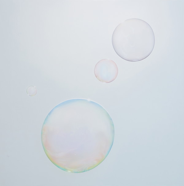 홍성준, Layers of the air 27, 2024, acrylic on canvas, 130.8 x 131.1 cm. (출처=아트사이드 갤러리)
