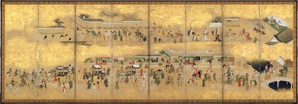 통신사환대도병풍(가노 마스노부, 1655, 유네스코 세계기록유산·교토시 지정문화재, 센뉴지). (출처=서울역사박물관)