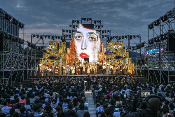 2024년 제2회 광화문광장 야외 오페라 '카발레리아 루스티카나' 공연사진. (사진제공=세종문화회관)