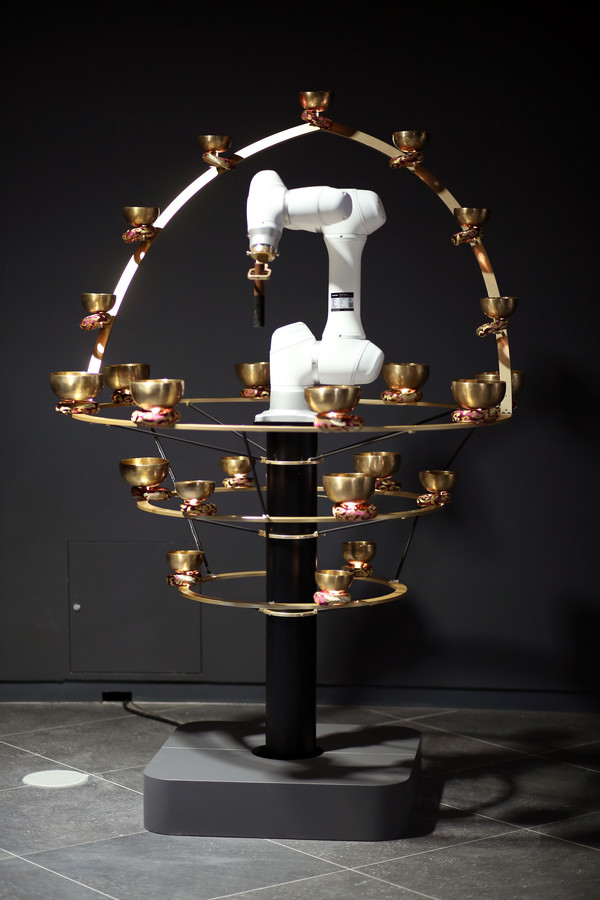 상설전시물 로봇 싱잉볼 사진. (출처=서울로봇인공지능과학관)