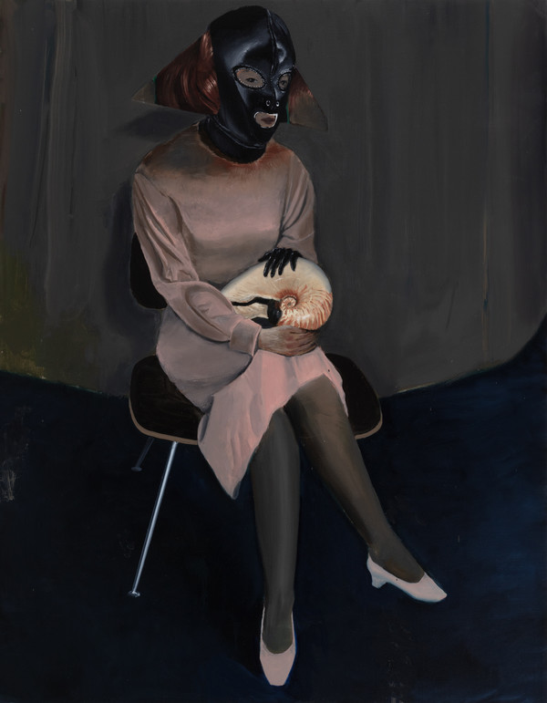 AHN Jisan, With Nautilus, 2024, oil on canvas, 116.8 x 91 cm. (출처=아라리오갤러리)