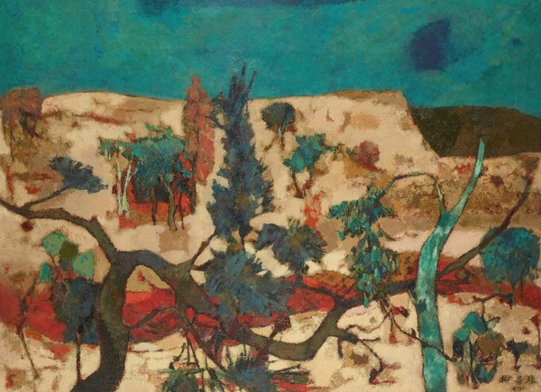 류경채, 〈폐림지 근방〉, 1949, 캔버스에 유화 물감, 94×129cm (출처=국립현대미술관)