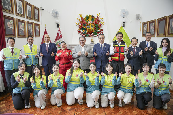 ASEZ WAO가 지난달 18일(현지시각) 페루 소방청과 지속가능발전목표(SDGs) 달성을 위한 협약을 체결했다. (사진제공=하나님의교회)