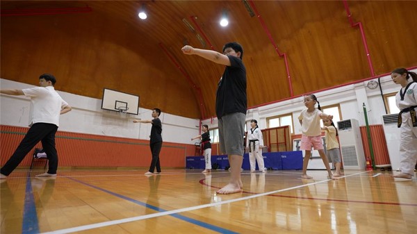태권도 연습장면. (사진제공=서울특별시교육청)