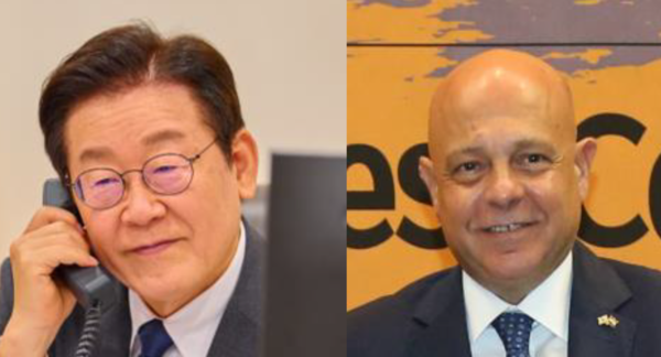 President Lee Jae-myung held his first phone conversation with Egyptian President Abdel Fattah El-Sisi on the evening of Monday, October 20. (Credit=Office of the President, SeoulCity_DB)