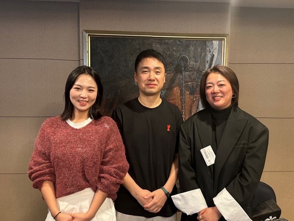 행사에 참석한 모두투어 부산지점의 박기택 지점장과 김빛나 매니저, 파라다이스 아시아의 이주희 실장 (사진제공=인도네시아 관광청 VITO Korea)