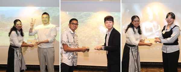 기념촬영을 하는 숙박권 당첨자들 (사진제공=인도네시아 관광청 VITO Korea)