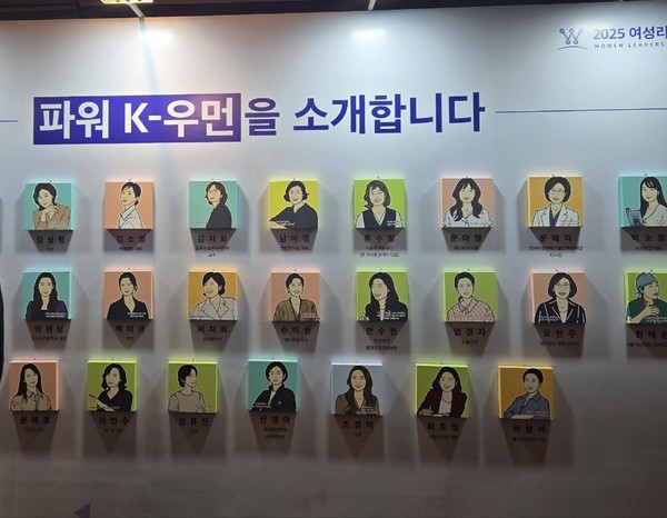  Power K-Womens are displayed on the wall